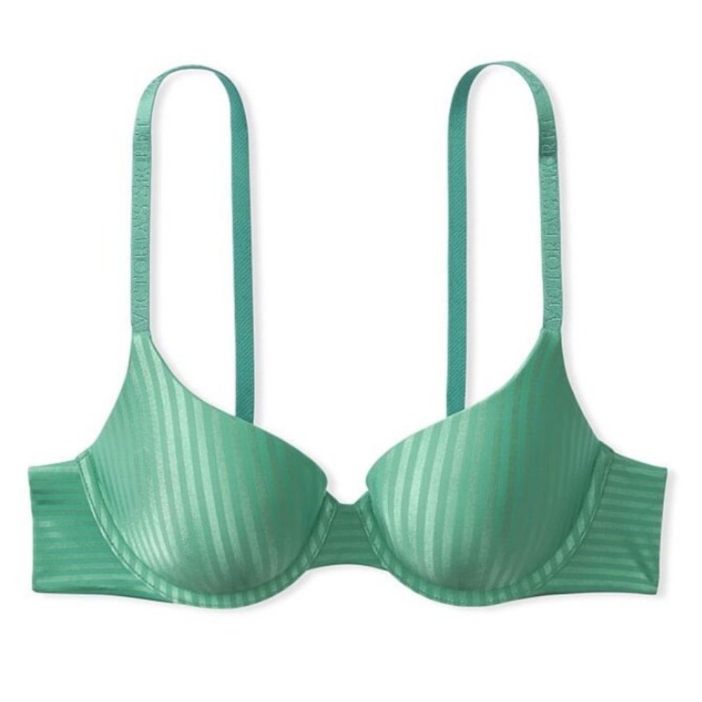 Victoria’s Secret Seafrost Green Smooth Full Cup Push
Up T-Shirt Bra size 38DDD